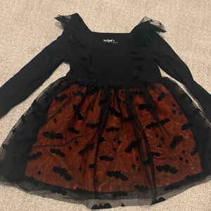 Cat & Jack Halloween Bat Dress - Black & Orange